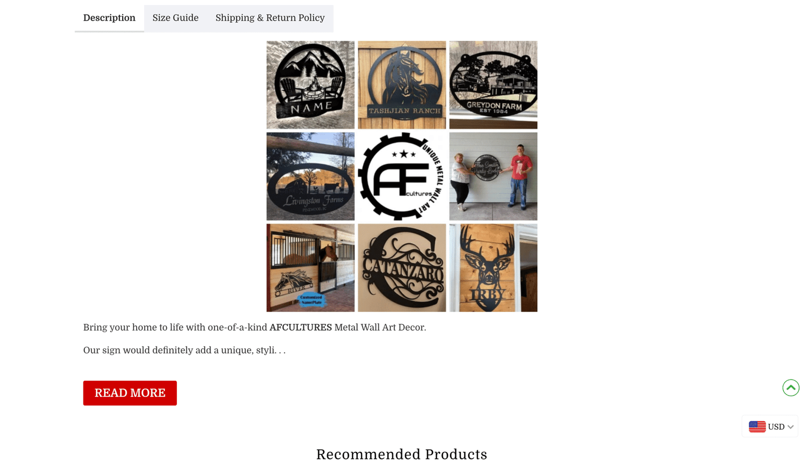 How to create read more button in shopify product page description