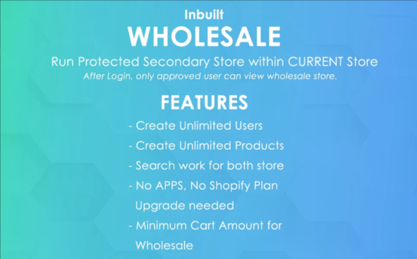 shopify wholesale features